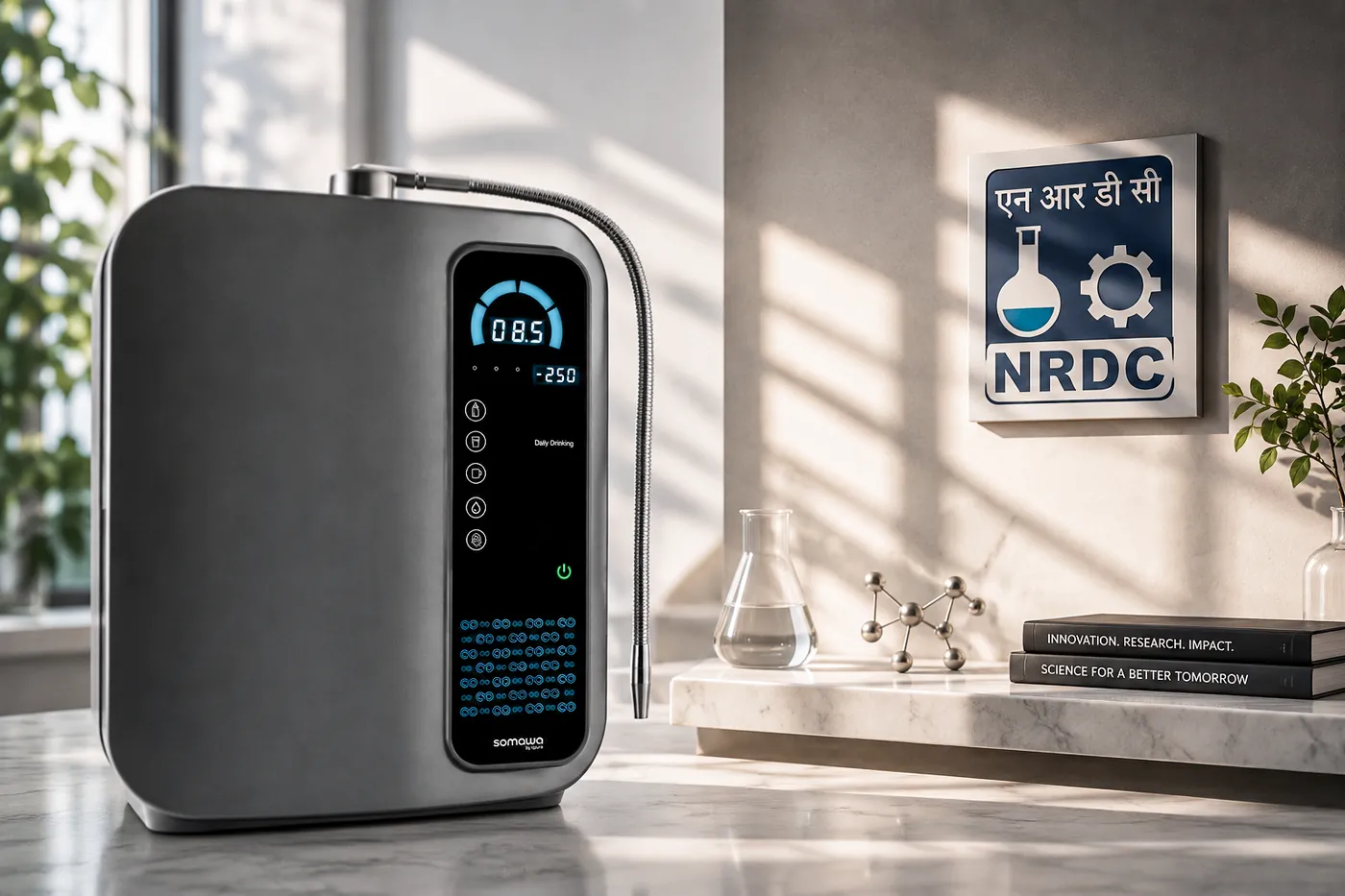 SOMAWA ionizer with NRDC Government of India certification